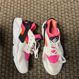Huarache white pink pow